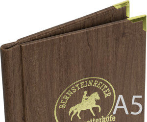 Speisekarte zum Klemmen Papier A5 Ahorn Mittelbraun 943 Speisekarte zum Klemmen Papier A5 Ahorn Mittelbraun 943